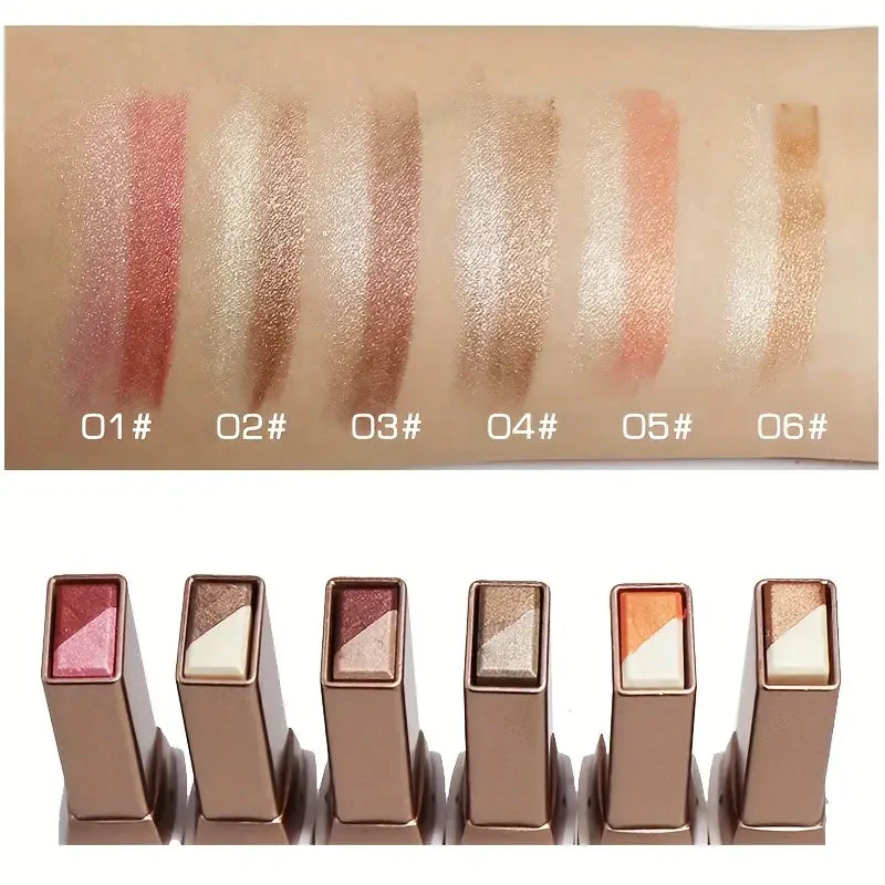 Two Color Gradient Eyeshadow Powder Palette - Image 6